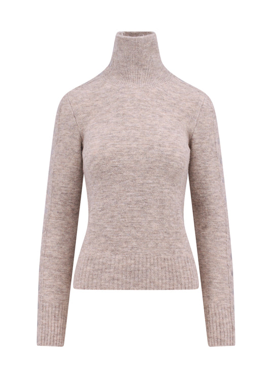 Alpaca Blend Sweater With Metal Buttons