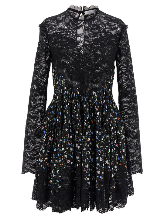 Floral Lace Dress Dresses Black