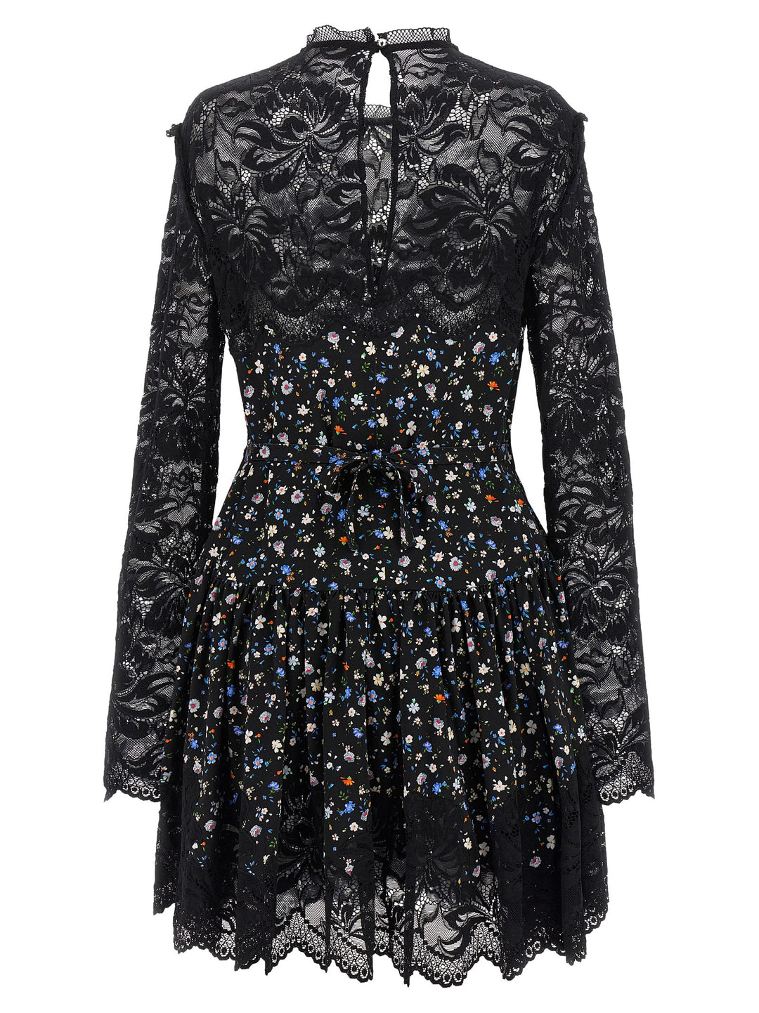 Paco Rabanne Floral Lace Dress Dresses Black | Wanan Luxury Paco Rabanne Floral Lace Dress Dresses Black | Wanan Luxury