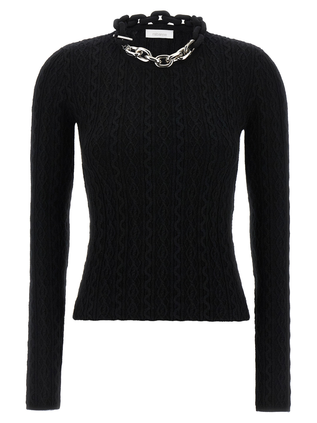 Paco Rabanne Necklace Sweater Sweaters and Cardigans - Black | 8f59a0db68b5f4f8e8291988dd5cb0484d1a2568