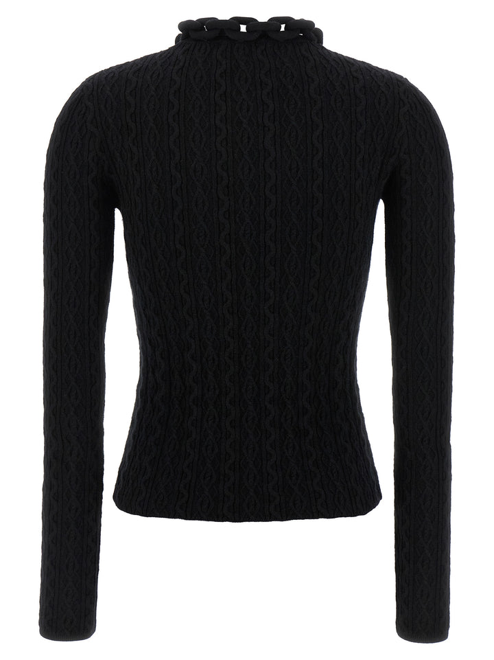 Paco Rabanne Necklace Sweater Sweaters and Cardigans - Black | 521cba76d2ae465ccbc74e8a3b8a7c38ffc5af20