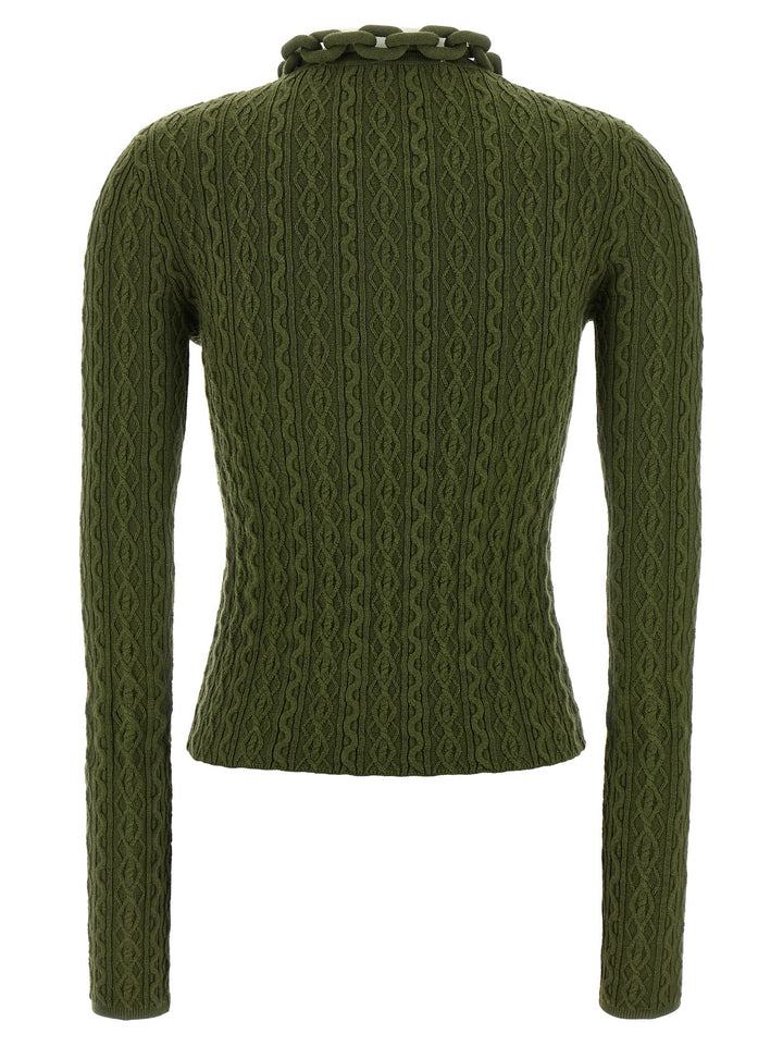 Paco Rabanne Necklace Sweater Sweaters and Cardigans - Green | f699734fe2d696c6073ff8a60a01b6847bfce2f1