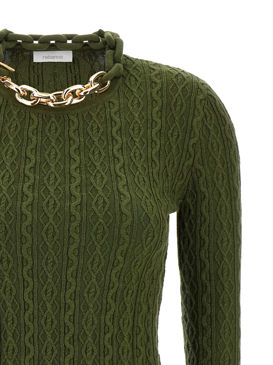 Paco Rabanne Necklace Sweater Sweaters and Cardigans - Green | 8c0c7d96c6bddba6e880cddf411fb46adfeeb7aa