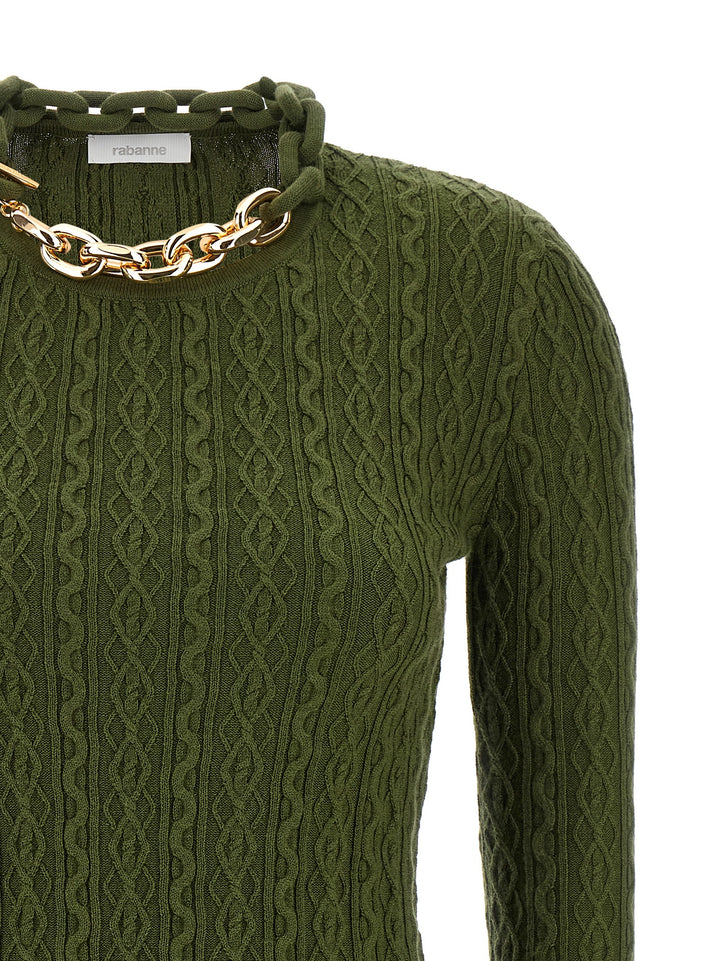 Paco Rabanne Necklace Sweater Sweaters and Cardigans - Green | 8c0c7d96c6bddba6e880cddf411fb46adfeeb7aa