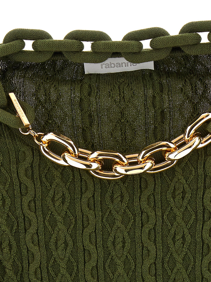 Paco Rabanne Necklace Sweater Sweaters and Cardigans - Green | cca3abc2feddfea9aa9c06c8b24629adf0330583