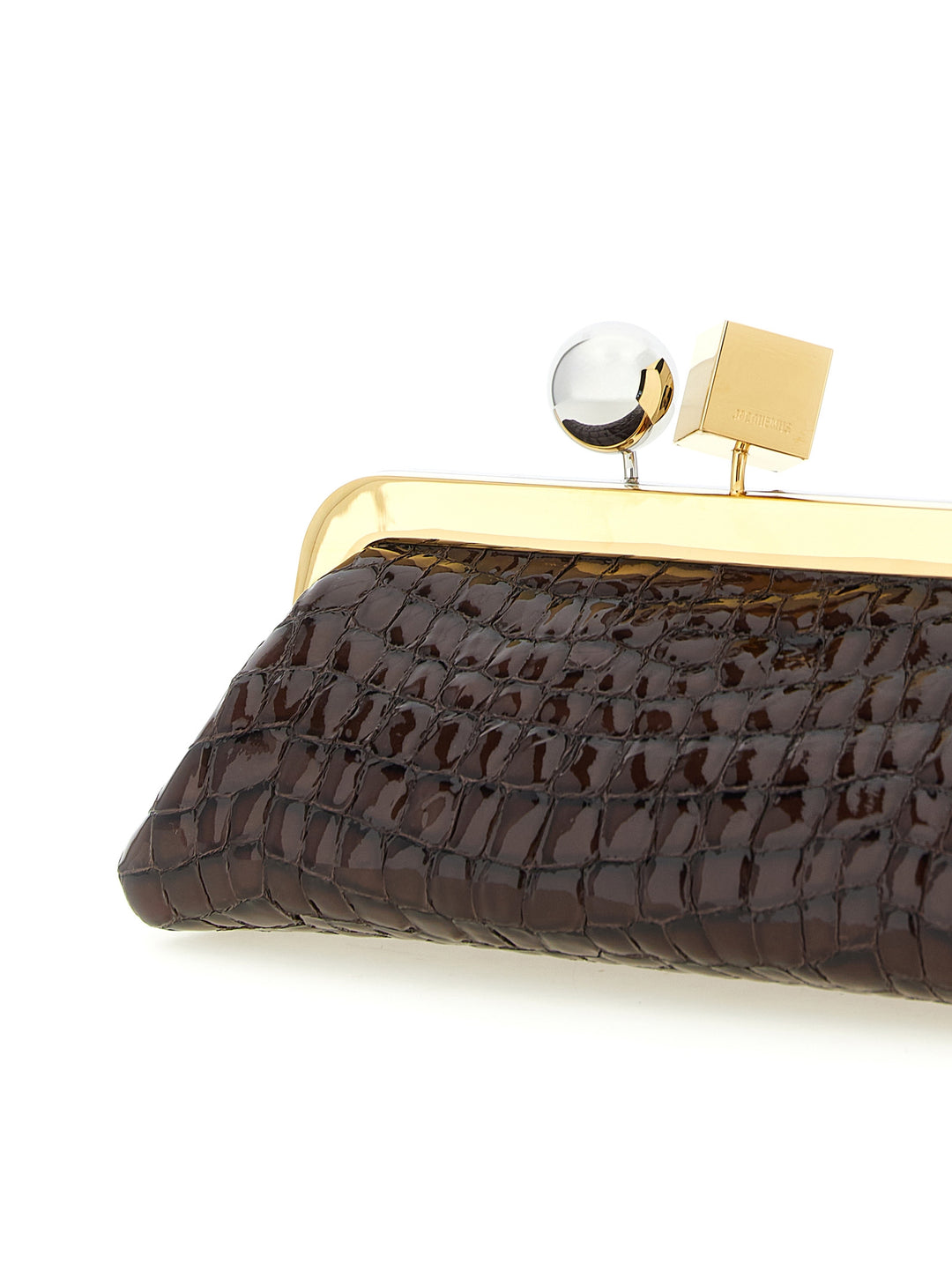 Jacquemus La Pochette Salon Clutch - Brown | fe9d9e8f54189c2ae72b6e5a5cc07828eaf7bb76