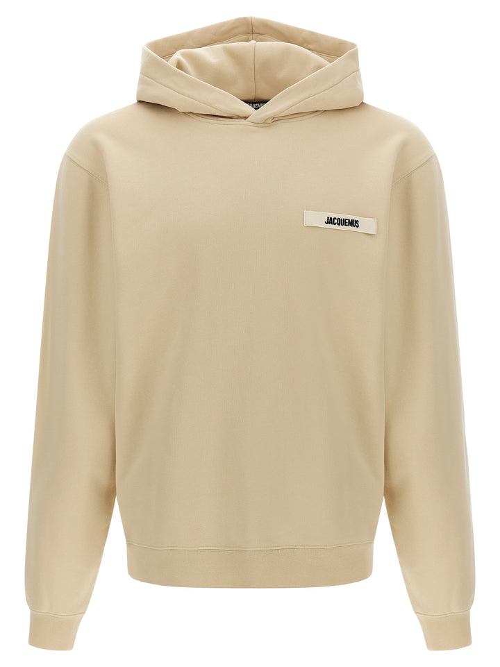 Jacquemus Le Hoodie Gros Grains Sweatshirt - Beige | d407ecde1edbefe29b875cc525e4957469ea07fb