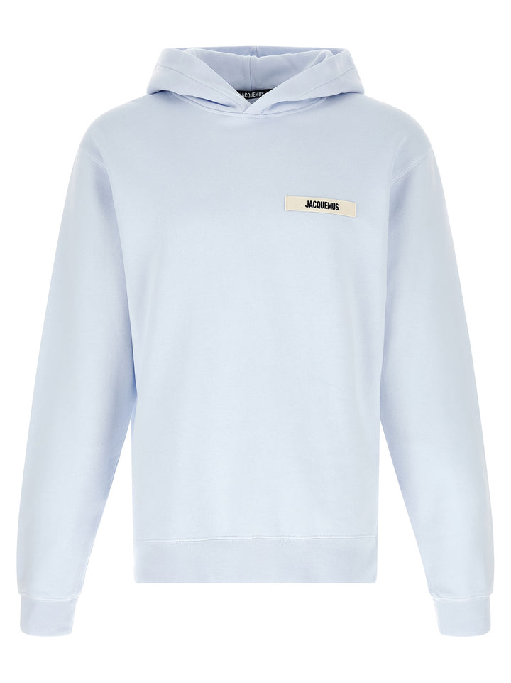 Jacquemus Le Hoodie Gros Grains Sweatshirt - Light Blue | 6ac17d631db232f26e252b58943ba6b64a6fa84d