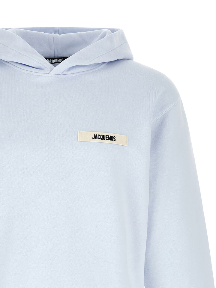 Jacquemus Le Hoodie Gros Grains Sweatshirt - Light Blue | e5a70560b7324cdb3cd6a5e455c3da3825f85677
