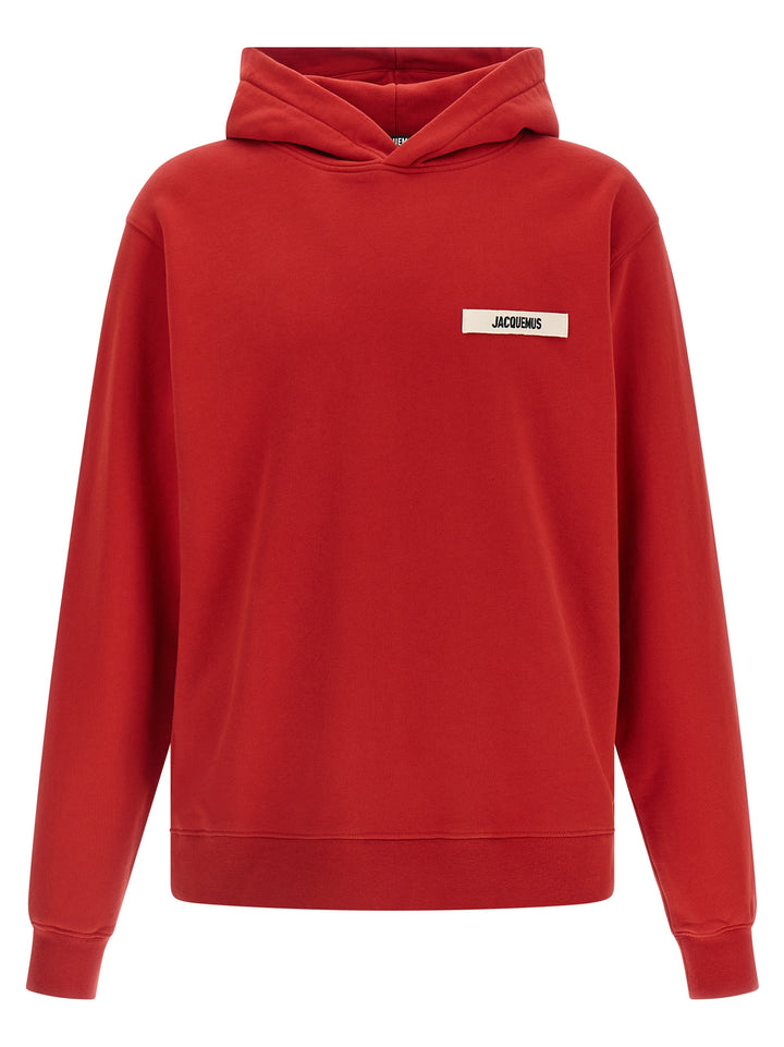 Jacquemus Le Hoodie Gros Grain Sweatshirt - Red | 78648cf42c87c5cb92c62de6ea4b769739365483