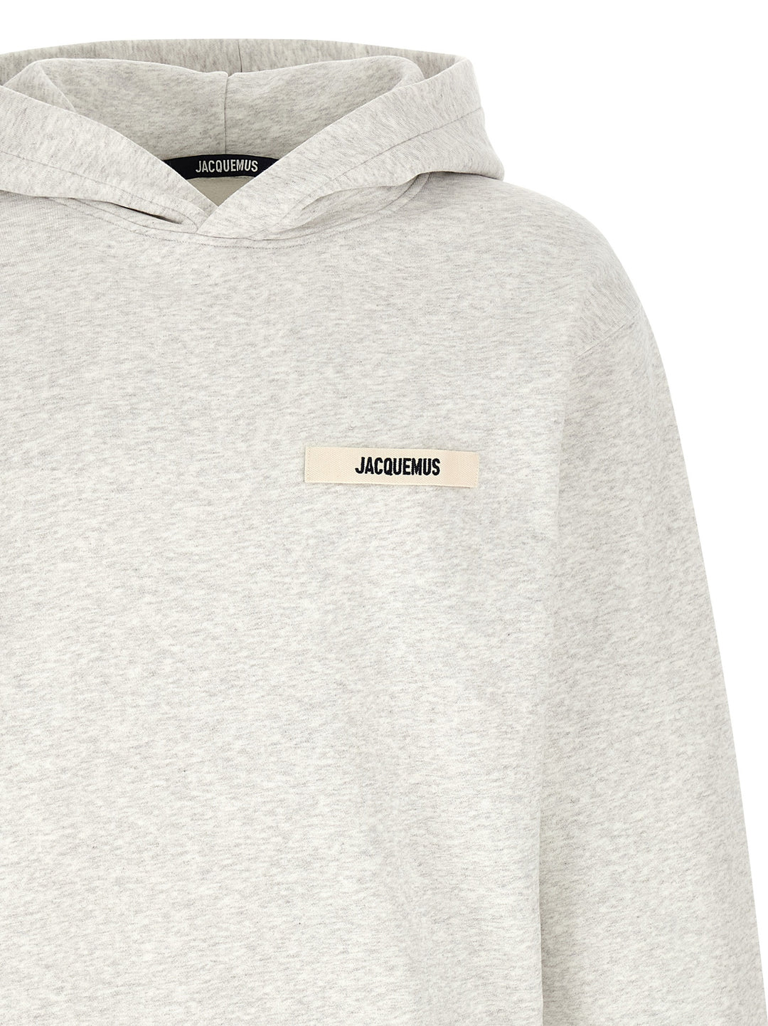 Jacquemus Le Hoodie Gros-Grain Sweatshirt - Gray | cab943b48c342f80ca6692bfd77c968bed759907