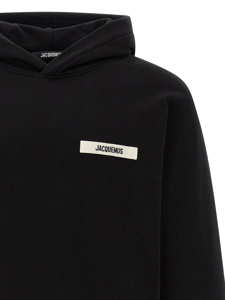 Jacquemus Le Hoodie Gros-Grain Sweatshirt - Black | 449086f9d5e5c1412429c12c20d36fbee6d7fc19