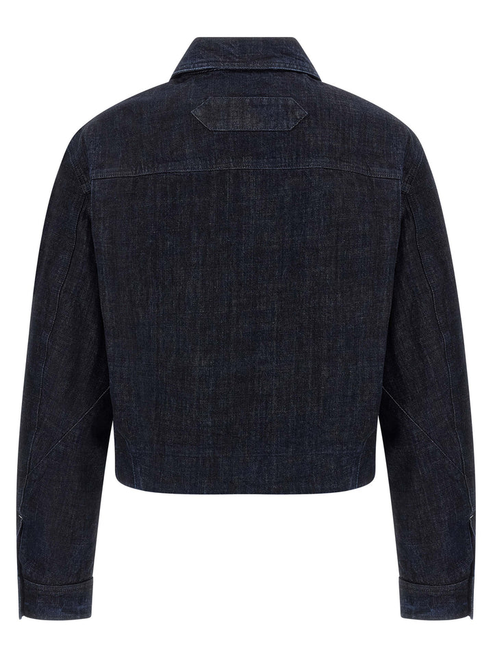 Jacquemus La Veste De-Nîmes Canevas Puffer Jackets - Blue | e5a11af9ed48cd57870046ca0ed151f46227ac42