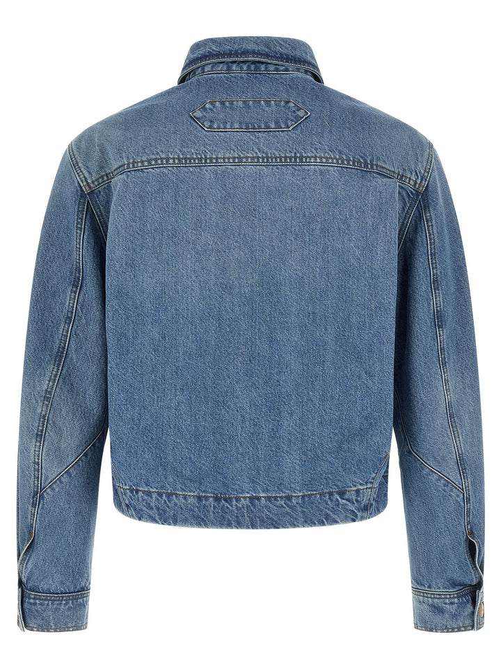 Jacquemus La Veste De-Nîmes Canevas Puffer Jackets - Blue | f918193ae41502cf1e66d77cbf2204290ba4a9ac