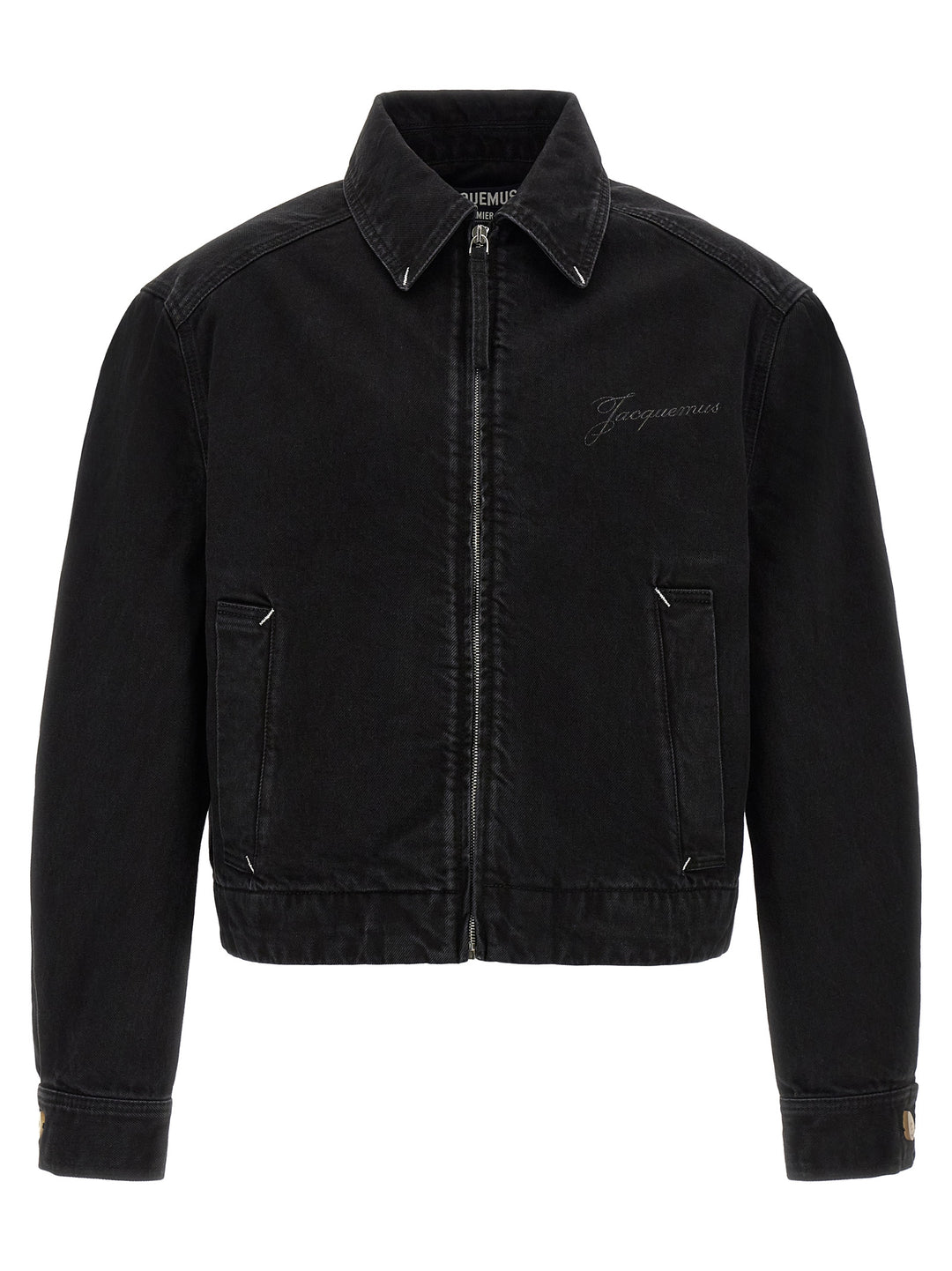 Jacquemus La Veste De-Nîmes Canevas Puffer Jackets - Black | 72dac58555c5204ae15a83da455ea589ff44c578