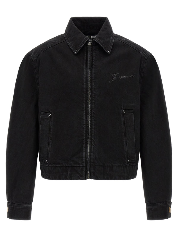 La Veste De-NîMes Canevas Puffer Jackets Black