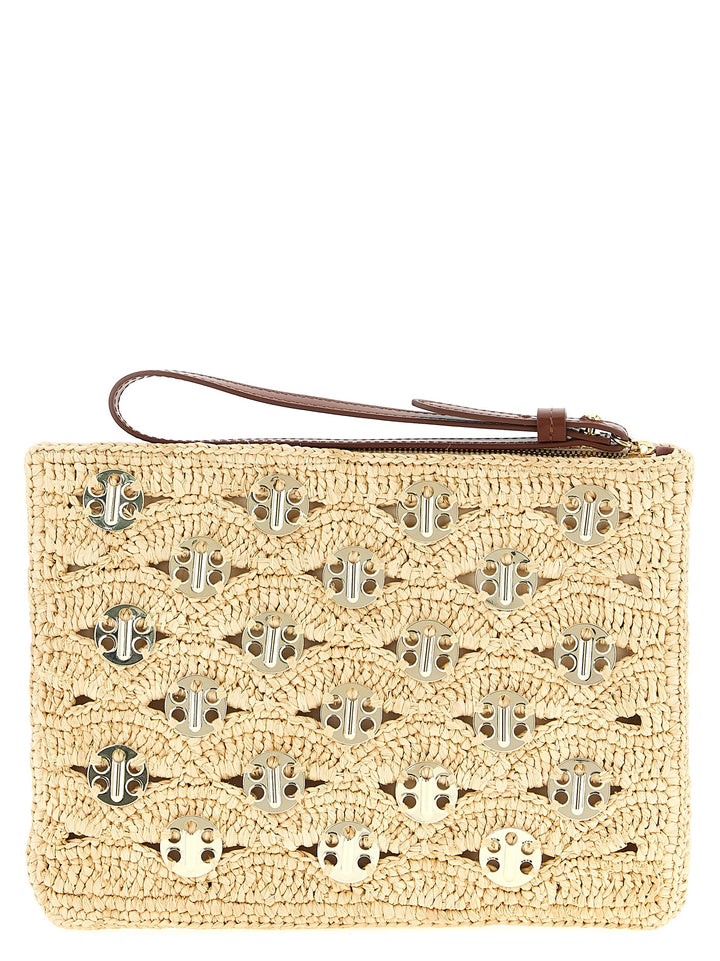 Paco Rabanne 1969 Clutch - Beige | d83bc1e32eb8dd857b4cad3a53bb5ba4936bd517