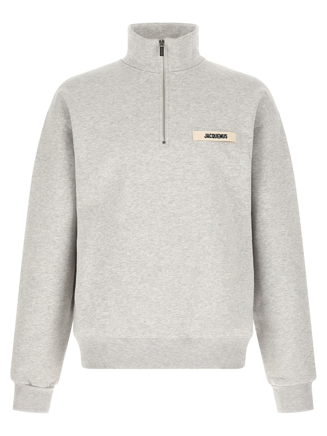 Jacquemus Le Camionneur Gros-Grain Sweatshirt - Gray | ccc82c4c869b1479ff778f936191184465a2563e