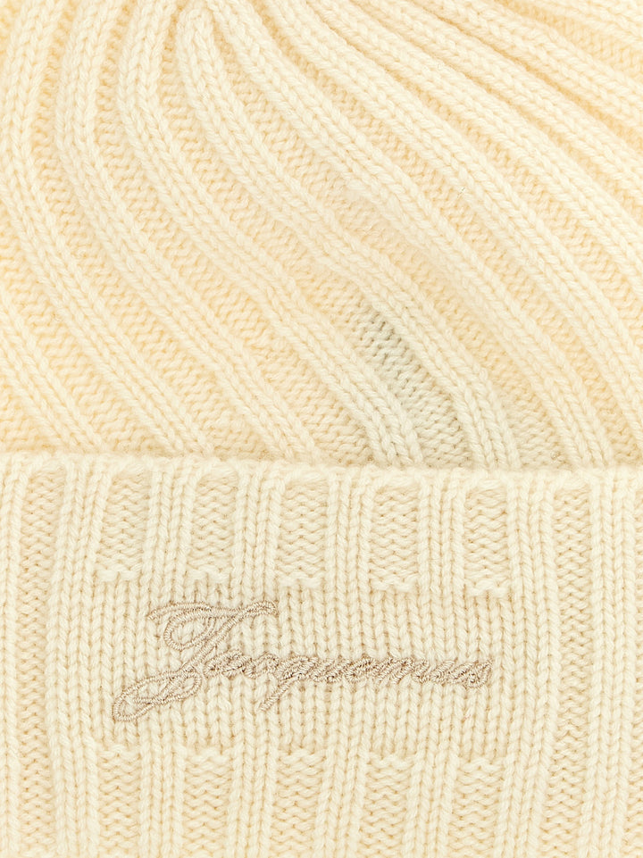 Jacquemus Le Bonnet Tourni Hats - White | f2c7a38f5c078fa3a8116df753ea5964834fc89c