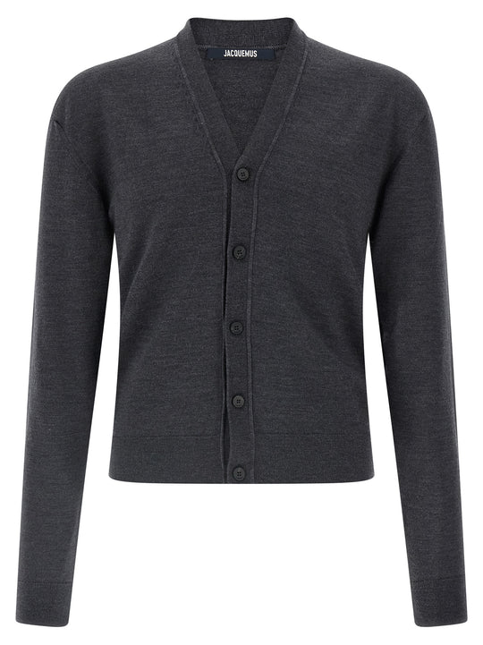 Le Cardigan Brodé Sweaters And Cardigans Gray