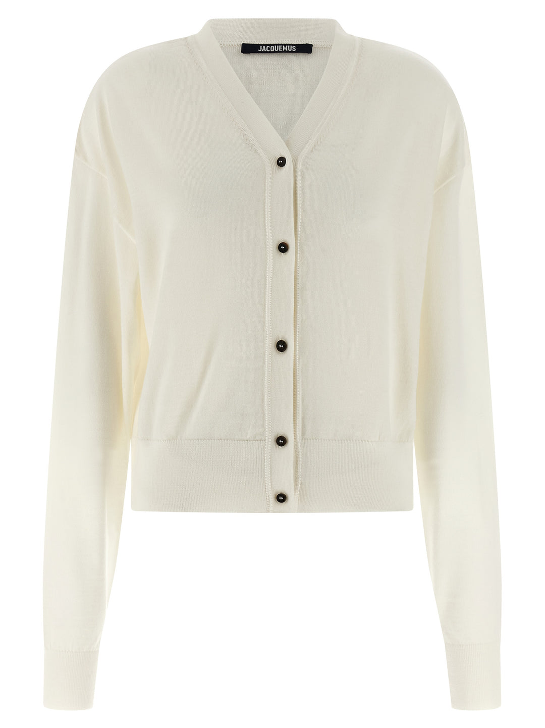 Jacquemus Le Cardigan Brodé Sweaters and Cardigans - White | 6546443445b3255d604417c9d3dfb479a16b898a