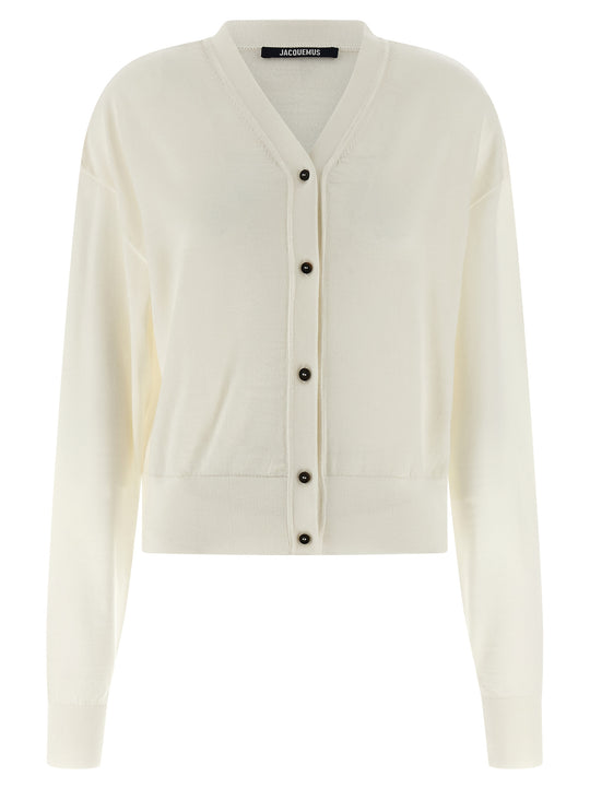 Le Cardigan Brodé Sweaters And Cardigans White