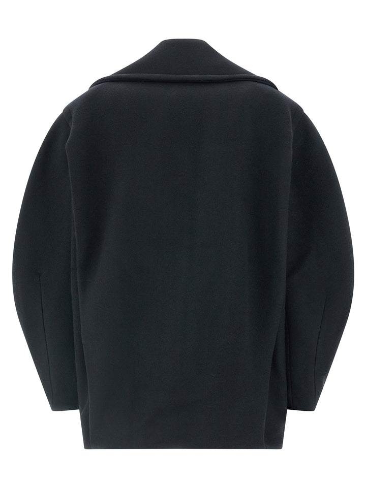 Jacquemus Le Caban Ovalo Coats and Trench Coats - Blue | 5f7e8709de93d962dec3e3be56cf999c9b13f53a