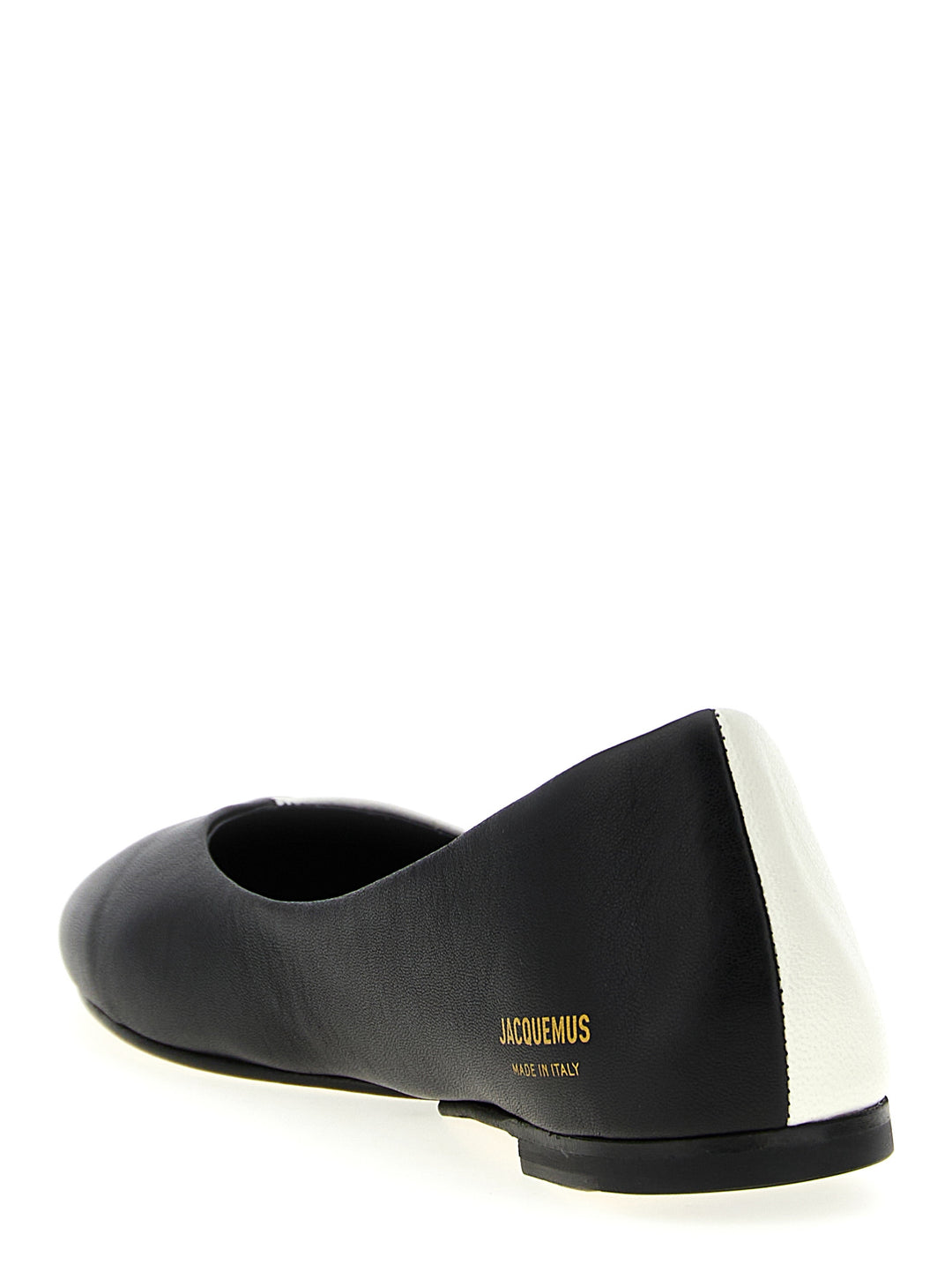 Jacquemus Les Ballerines Ovalo Flat shoes - White/Black | dd527b0a52924f3f60d9bc8a0d8d11401f47e67e