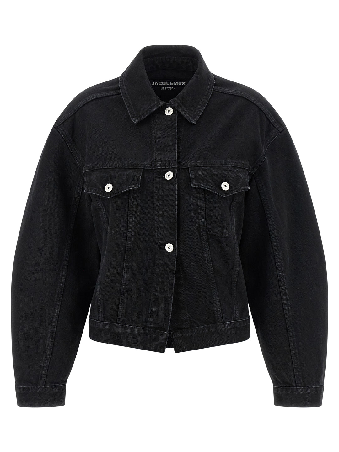 Jacquemus La Veste De-Nimes Puffer Jackets - Black | 2590b4138b6ecb4ee1b53ded6a4d8c9440881a4b