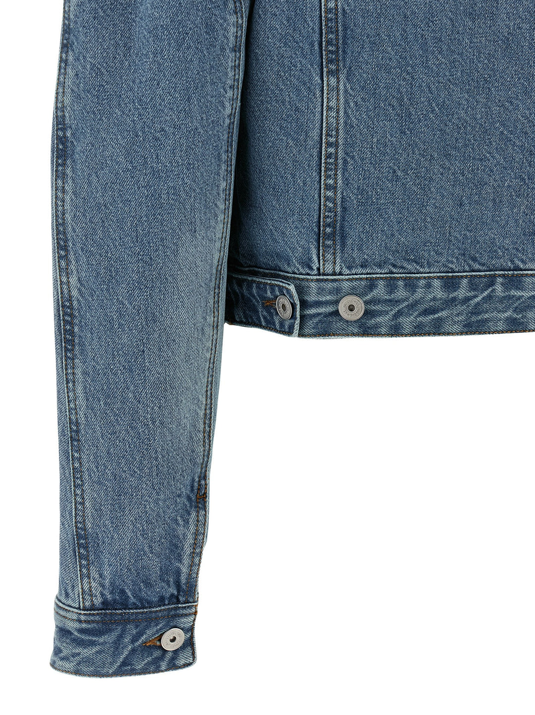 Jacquemus La Veste De-Nimes Ovalo Puffer Jackets - Light Blue | 7cd2d22adaf014fd9da4521b5ade10c8f5e79b07