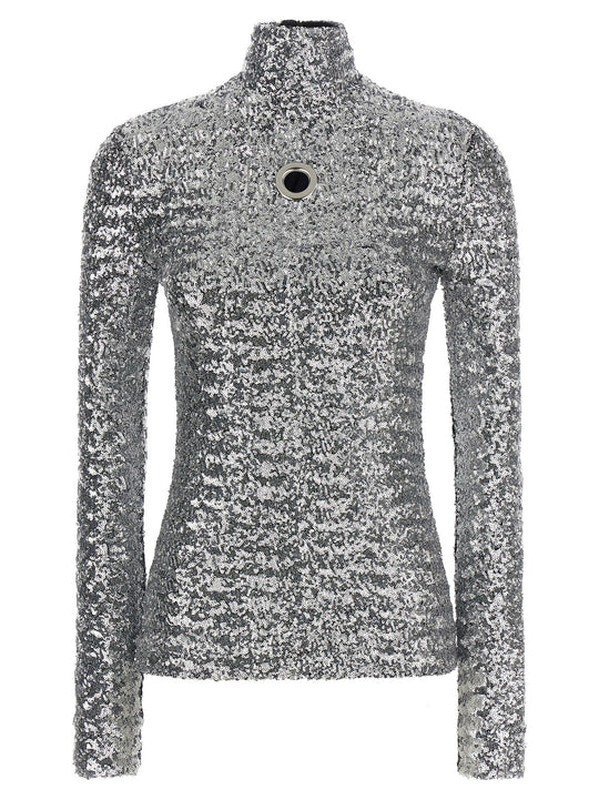 Sequin Sweater Sweaters And Cardigans Silver