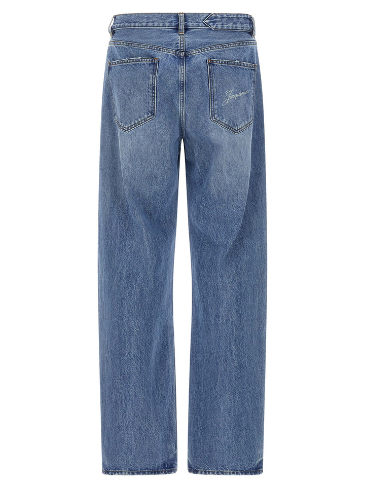 Jacquemus Le De-Nime Droit Jeans - Blue | c465a50b913229ce6ea2892c7050569022c05cb5