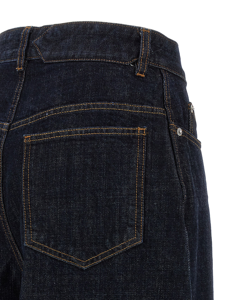 Jacquemus Le De-Nimes Ovalo Jeans - Blue | c75ef426a656ad5c709d8ef2fbce2e90da18391a