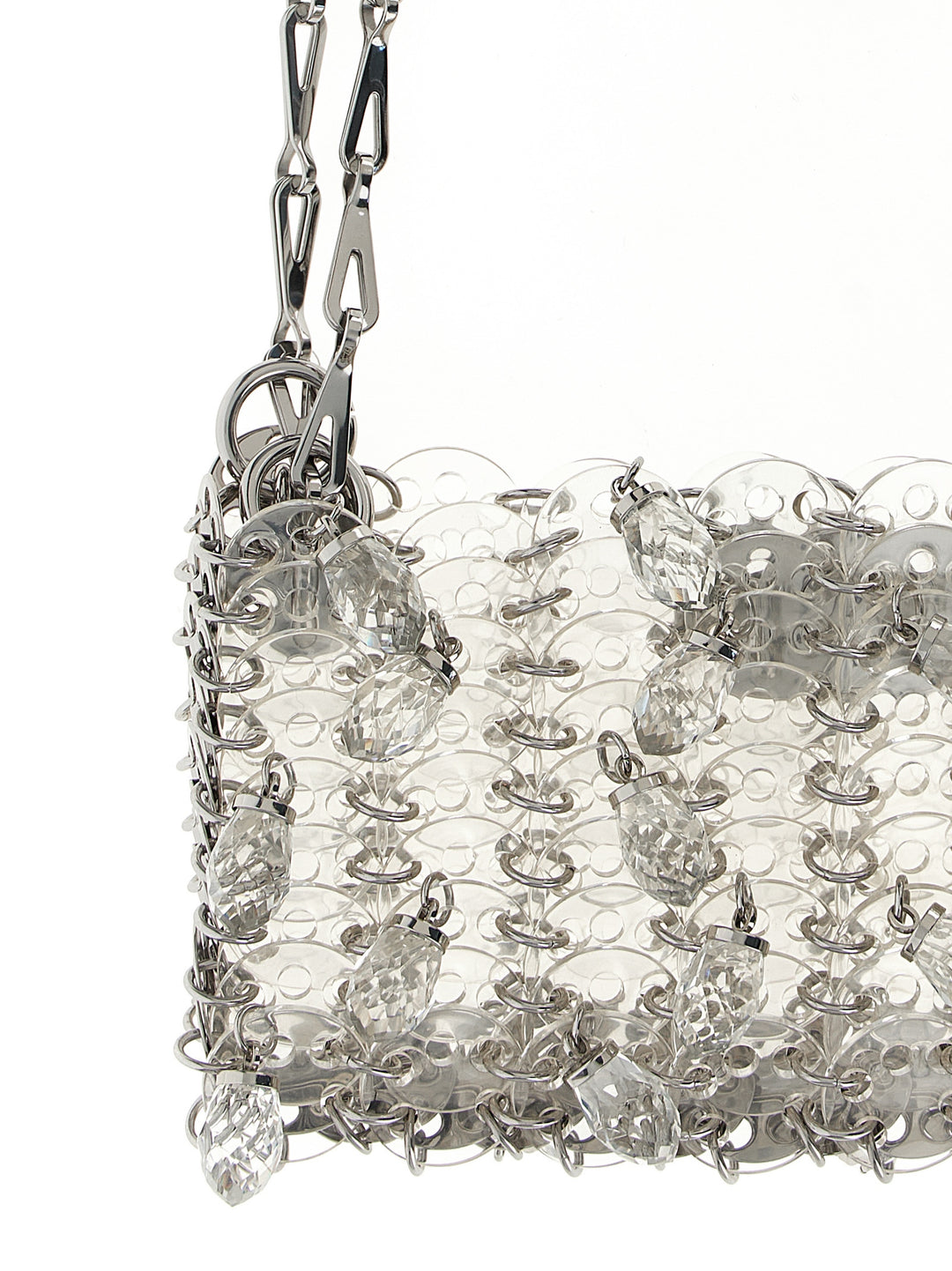 Paco Rabanne 1969 Nano Crystal Resin Shoulder Bags - Silver | 205ea7de9e1f2d1fac5aad75ae0478e84f81452b