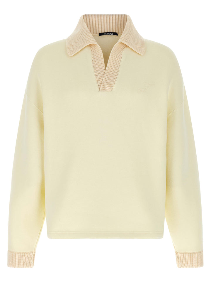 Jacquemus Le Polo Punto Sweatshirt - Beige | 45385bc5bbdb6ef6473b87b99e2ac6ae02a9129f