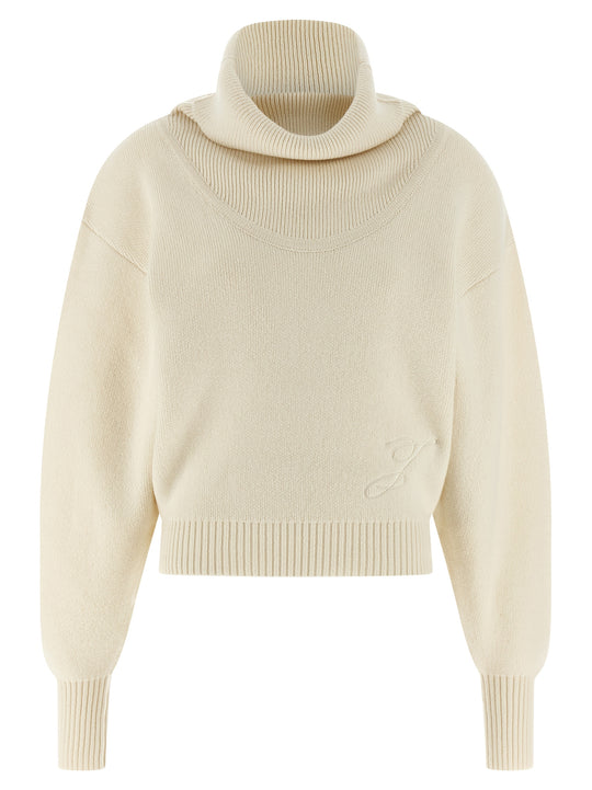 La Maille Pallone Sweaters And Cardigans White
