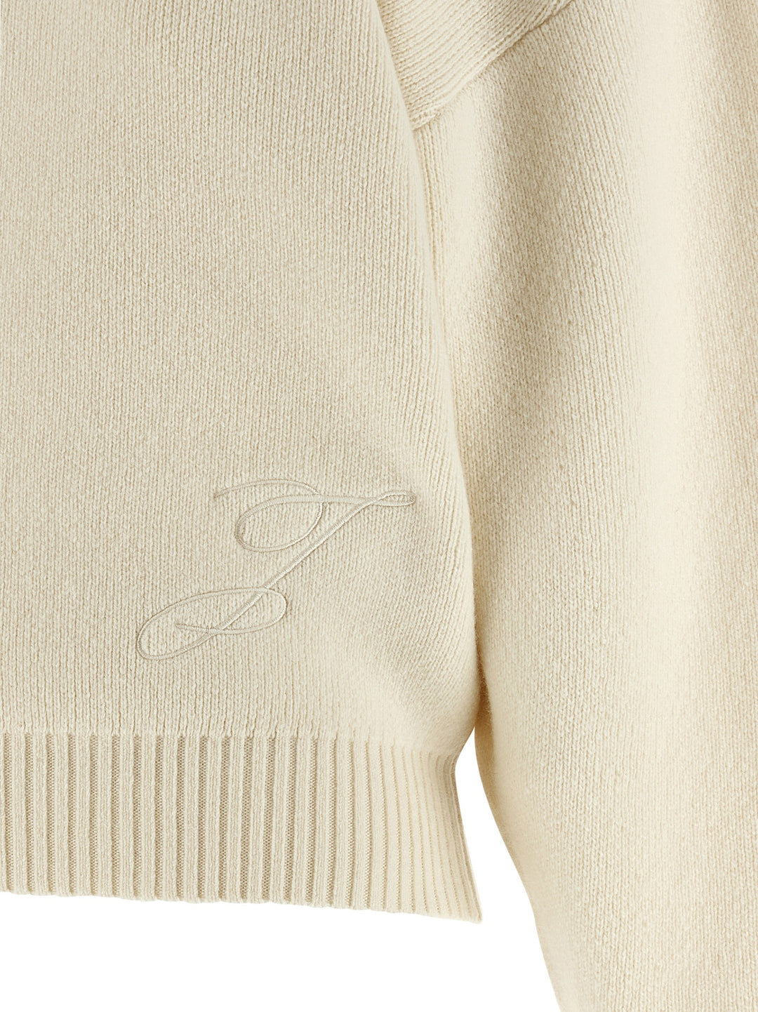 Jacquemus La Maille Pallone Sweaters and Cardigans - White | 42fb63b4f1d37e908c7233d9419d1735df1399c6