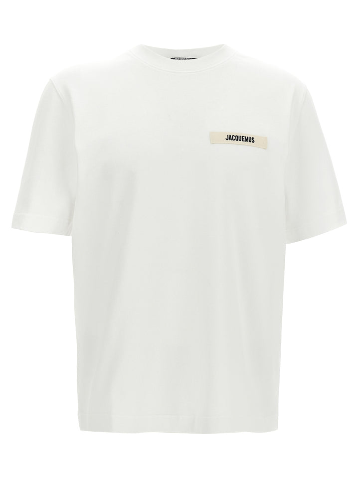 Jacquemus Gros Grain T-shirt - White | 713e6700405b0a3431a8358d3c00cf087ad2e13d