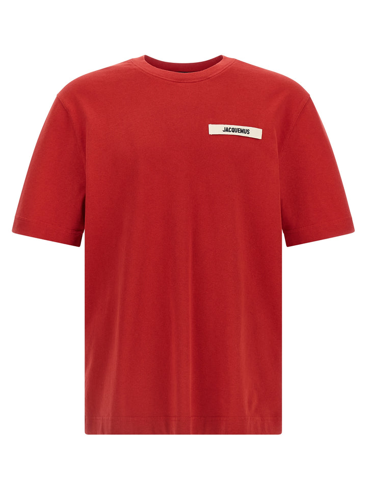 Jacquemus Gros Grain T-shirt - Red | b8456b58167cd916378f2ff3255521c61511ad20