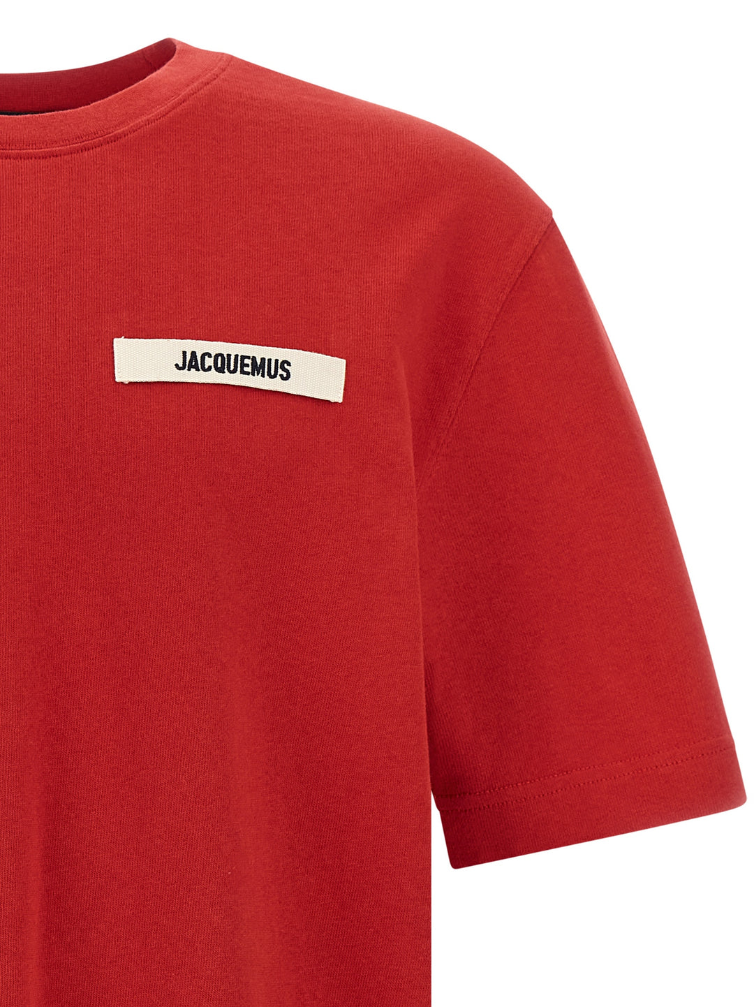Jacquemus Gros Grain T-shirt - Red | 37c24bad23b35e642f2460ec0973dfd423bc4aa3