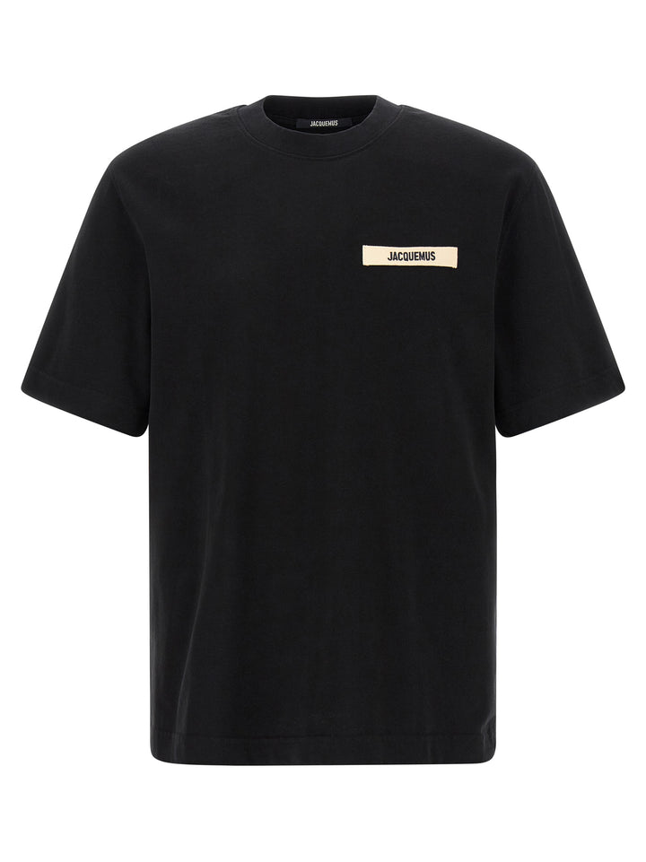 Jacquemus Gros Grain T-shirt - Black | 65e840c9f6e00c7cc2dd98c9e114561928f1fd08