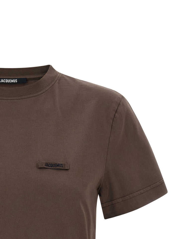 Jacquemus Le  Gros-Grain T-shirt - Brown | 1a20267c2c64300de7dfc56e5e6fff5edd2c167d