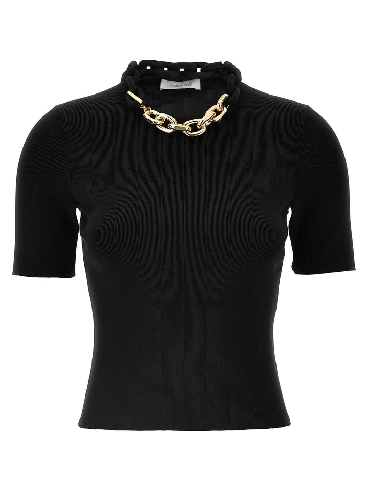 Paco Rabanne Chain T-shirt - Black | c688fbc8484d50b84eaff1238f30403708e1f9a3