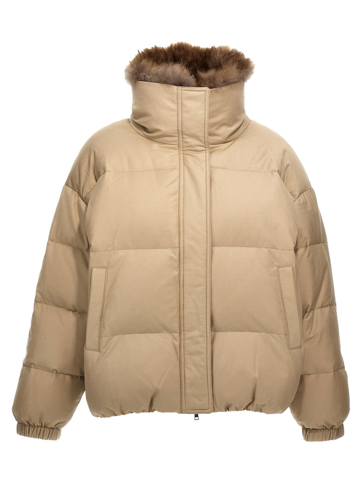 Doudoune Casual Jackets, Parka Beige