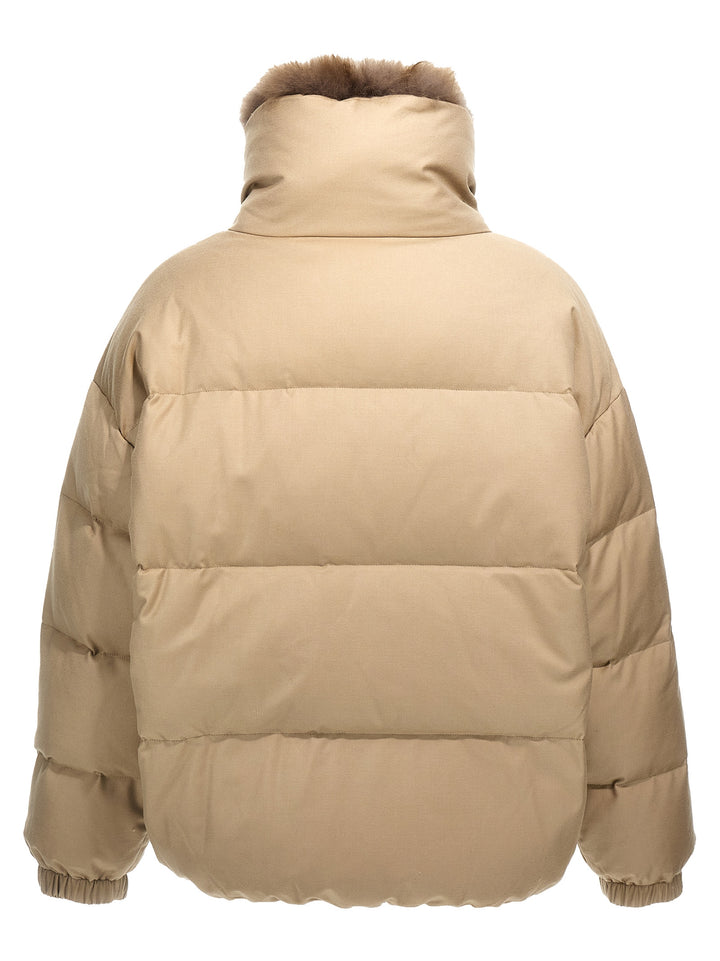 Doudoune Casual Jackets, Parka Beige