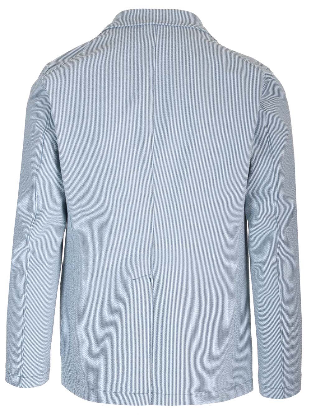 Seersucker Blazer Jackets Blue