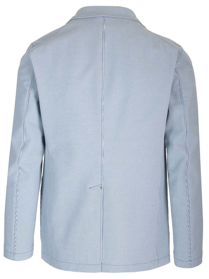 Seersucker Blazer Jackets Blue