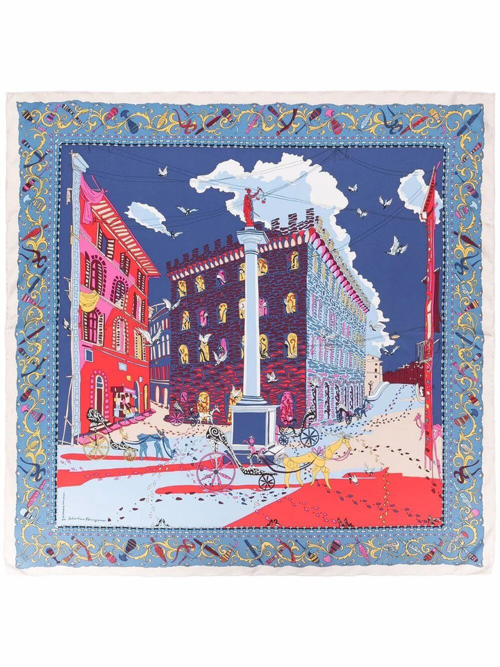 Ferragamo Foulards - Blue | e7b2de85a66a55e82665598ff4aaa07fef6de081