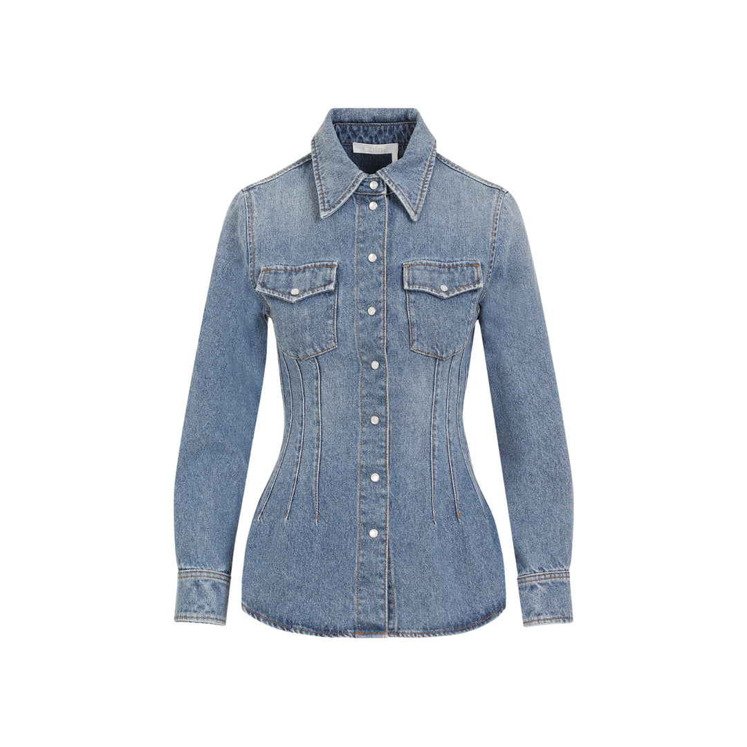 Chloe Denim&leather - Blue | 6ff03acc9fde214861156d1156f0e6961a2f7fce