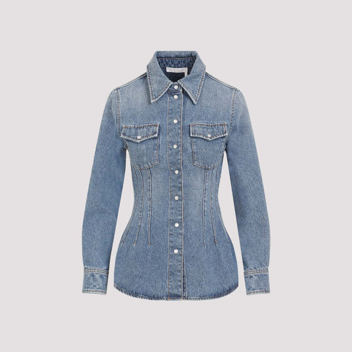 Chloe Denim&leather - Blue | 630e3d142f13ba826e7a239196ab3c094269ac7f